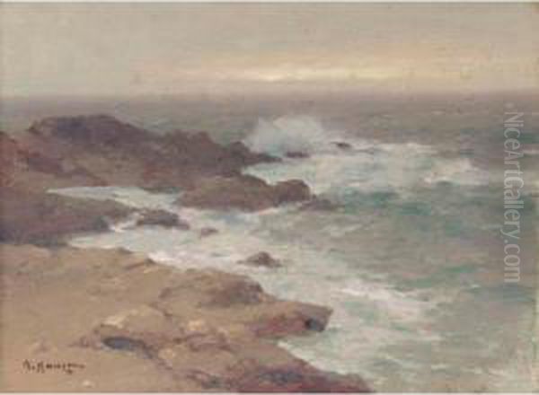 Seascape Oil Painting by Aleksei Vasilievich Hanzen