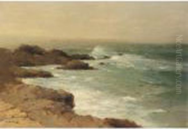 Seascape Oil Painting by Aleksei Vasilievich Hanzen