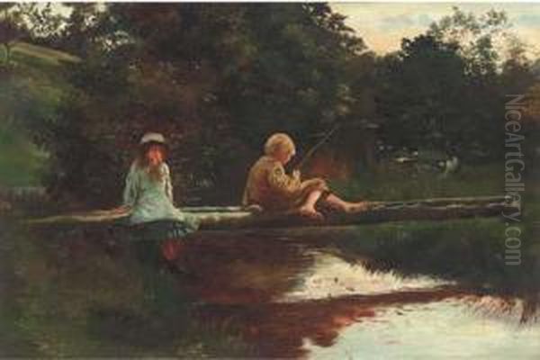 The First Bite Oil Painting by Charles Martin Hardie