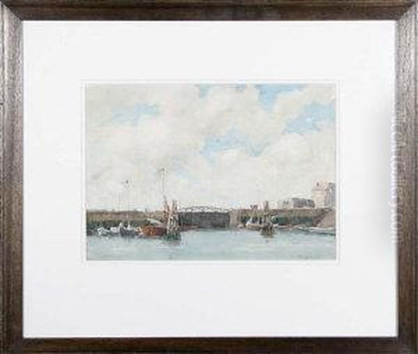 Zeebrugge Oil Painting by Martin Hardie