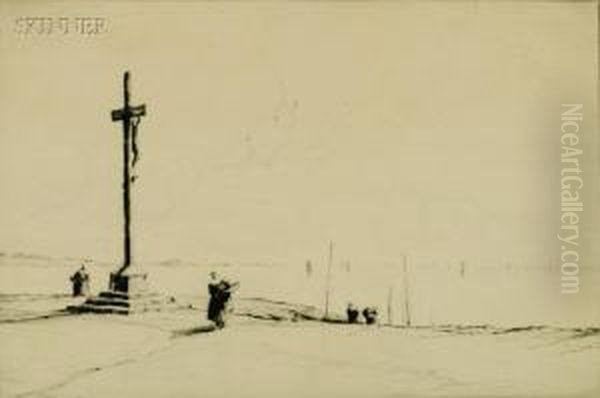 The Calvary, Concarneau by Martin Hardie