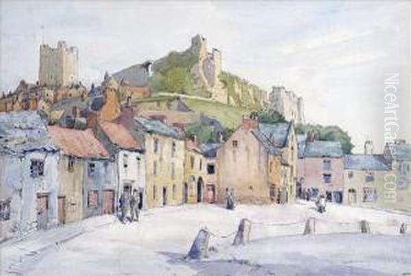 Yorkshire,figures In The Square by Martin Hardie