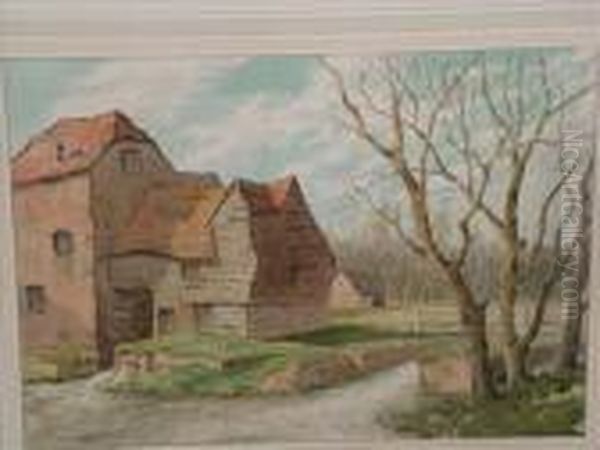 An Old Watermill;the Fringe Of St Leonard's Forest by Martin Hardie