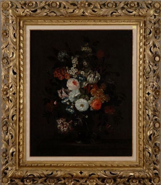 Floral Still Life Oil Painting by Pieter Hardime