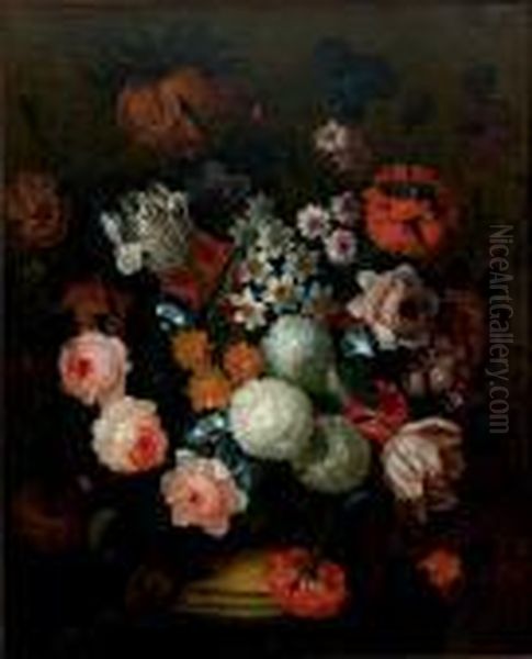 Bouquet De Fleurs Oil Painting by Pieter Hardime