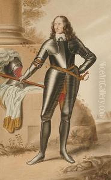 Full Length Portrait Of William I, Earl Of Craven, After J.w.fortescue Oil Painting by George Perfect Harding