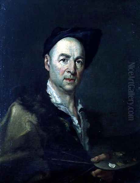 Self Portrait Oil Painting by Giacomo Ceruti (Il Pitocchetto)