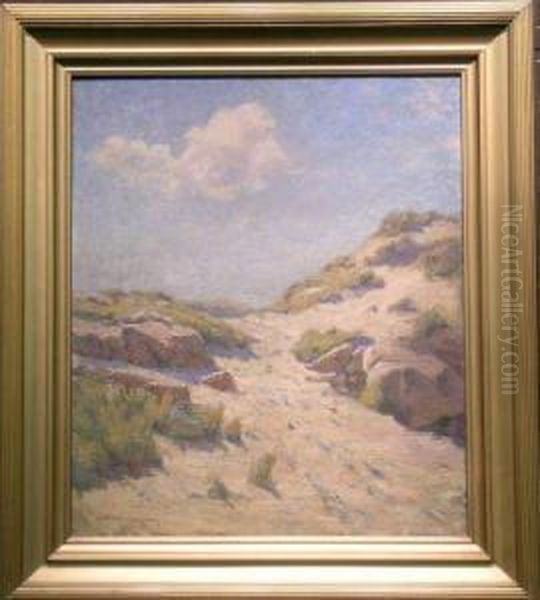 Massachusetts Dunes Oil Painting by Melbourne Havelock Hardwick