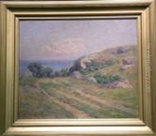 A Glimpse Of The Ocean Oil Painting by Melbourne Havelock Hardwick