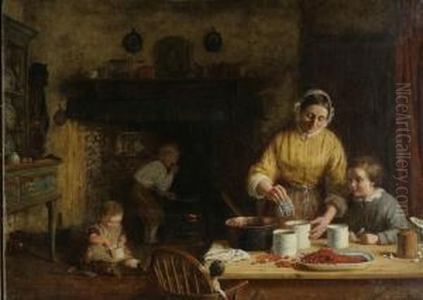 Preserving Oil Painting by Frederick Daniel Hardy