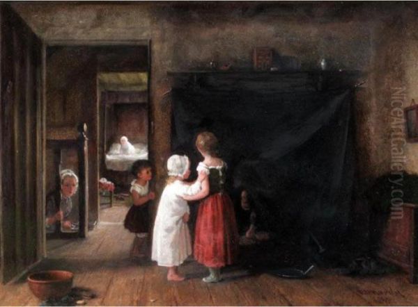 The Little Chimney Sweep Oil Painting by Frederick Daniel Hardy