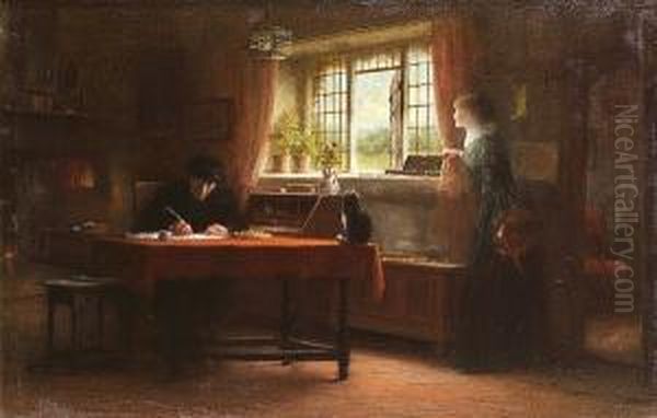 The Vicar's Daughter Oil Painting by Frederick Daniel Hardy