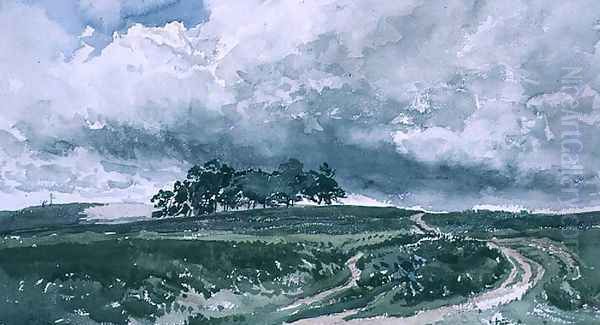 A Heath Scene Oil Painting by Thomas Collier