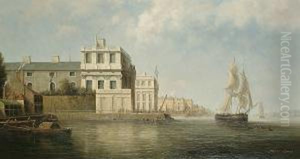 Off Greenwich Oil Painting by James Hardy