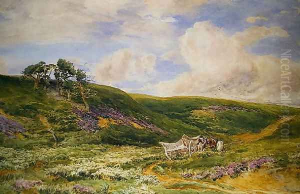 Landscape with Cart Oil Painting by Thomas Collier