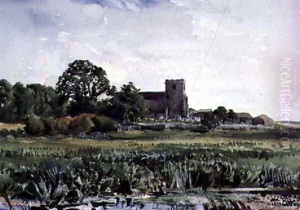 Lyminster Church, near Arundel Oil Painting by Thomas Collier