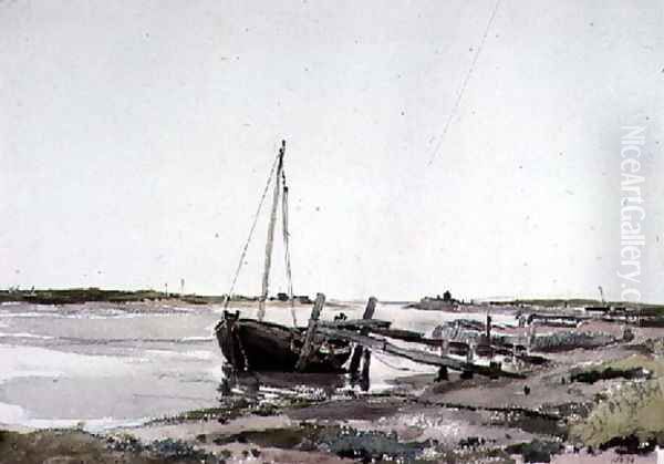 On the Blyth, Suffolk Oil Painting by Thomas Collier