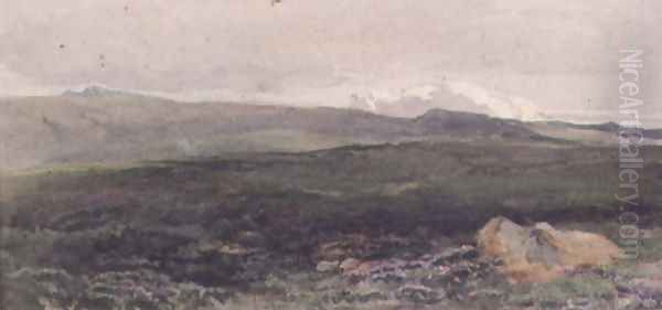 Hills near Loch Awe, Twilight Oil Painting by Thomas Collier