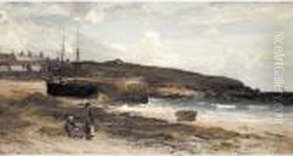 Cemaes, Angelsey Oil Painting by Julius Hare