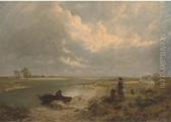 On The Firth Oil Painting by Edward Hargitt