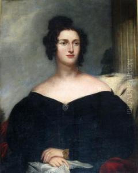 Portrait Of A Lady Oil Painting by George Henry Harlow