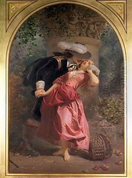 The Seduction, 1857 Oil Painting by Edward Henry Corbould