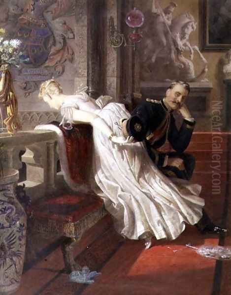 Amor Omnia Vincit Oil Painting by Edward Henry Corbould