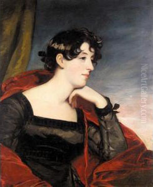 Portrait Of A Lady Oil Painting by George Henry Harlow