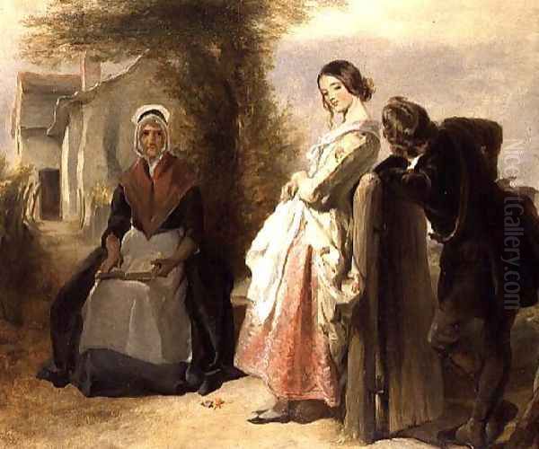 The Admirer, 1841 Oil Painting by Edward Henry Corbould