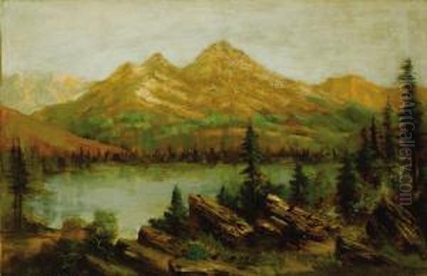 California Mountains Oil Painting by Charles Henry Harmon