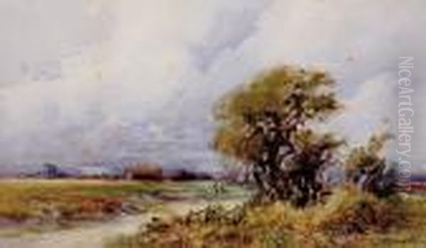 English Countryside Oil Painting by Charles Harrington