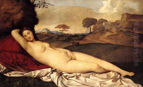 Sleeping Venus c. 1510 Oil Painting by Giorgione