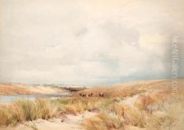 The Old Pagham Harbour Oil Painting by Charles Harrington