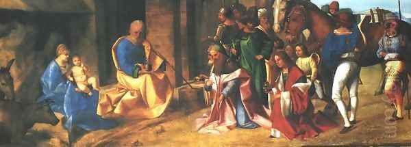 Adoration of the Magi 2 Oil Painting by Giorgione