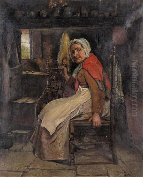 The Seamstress Oil Painting by Edwin Harris