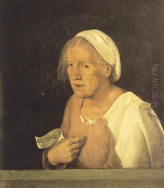 Old Woman c. 1508 Oil Painting by Giorgione