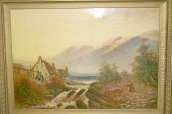 Llanwern North Wales Oil Painting by Henry Harris