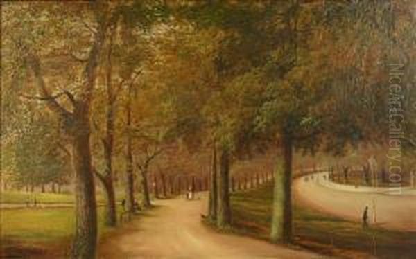 The Promenade,clifton; Keepers Cottage, Blaise Woods Oil Painting by Henry Harris