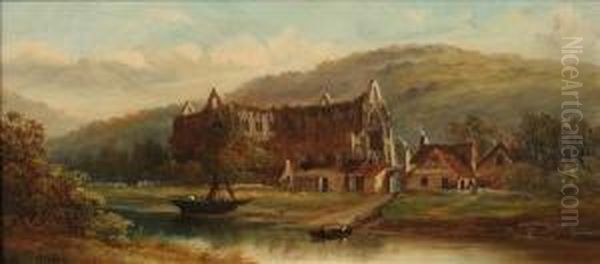 Tintern Abbey Oil Painting by Henry Harris