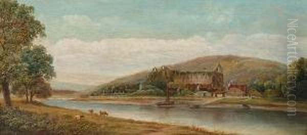 Tintern Abbey Oil Painting by Henry Harris