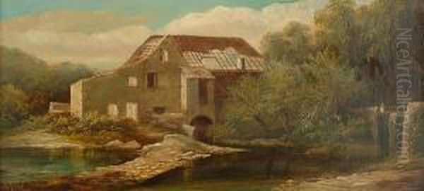 Snuff Mill, Stapleton, Bristol Oil Painting by Henry Harris