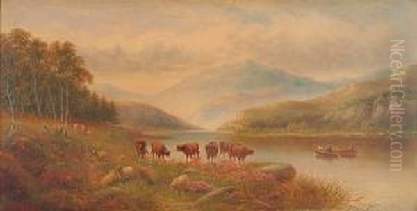 In The Highlands Oil Painting by Henry Harris