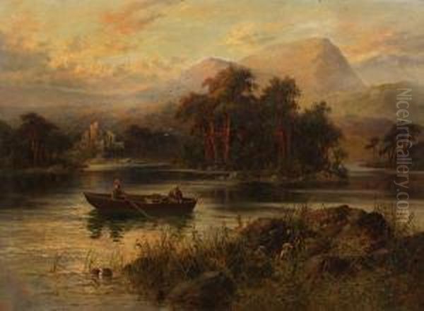 Ardvroick Castls, Loch Awe,sutherland-shire Oil Painting by Henry Hotham Harris