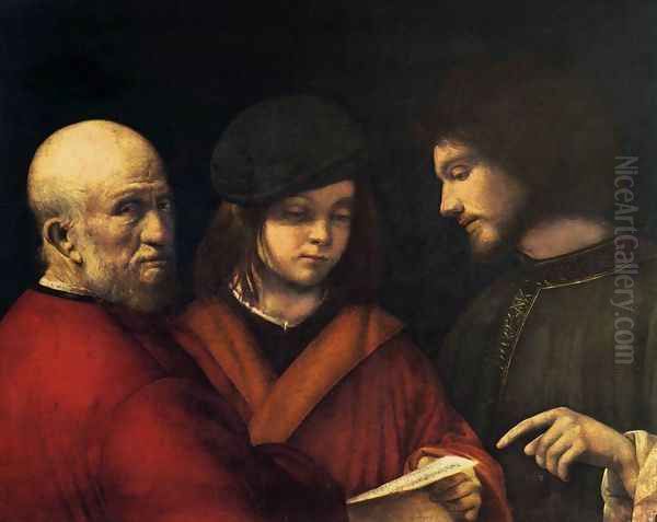 The Three Ages Oil Painting by Giorgione