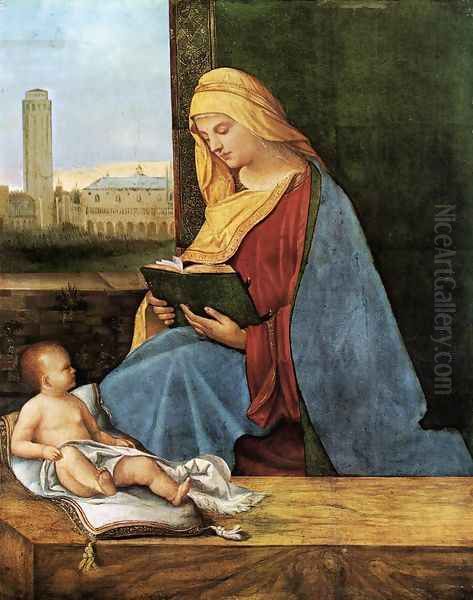 The Reading Madonna Oil Painting by Giorgione