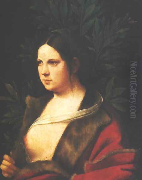 Portrait of a Woman (Laura) Oil Painting by Giorgione