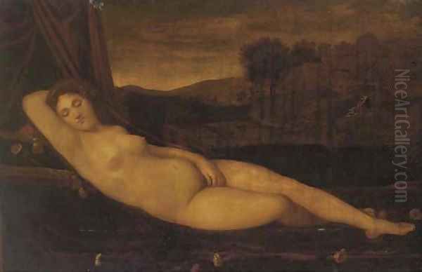 The Sleeping Venus Oil Painting by Giorgione