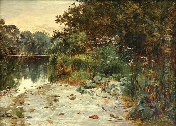 River Wynion, Dolgelly Oil Painting by William E. Harris