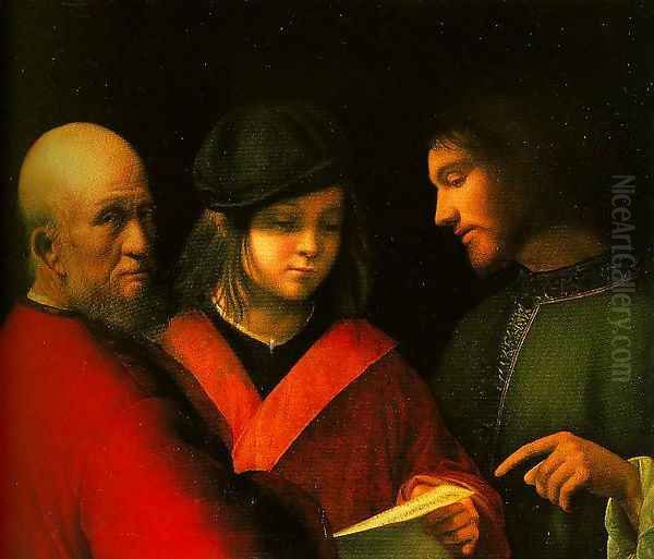 The Singing Lesson Oil Painting by Giorgione