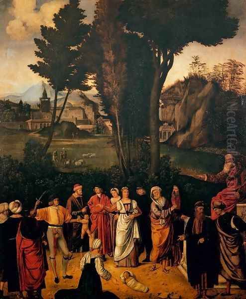 The Judgment of Solomon Oil Painting by Giorgione